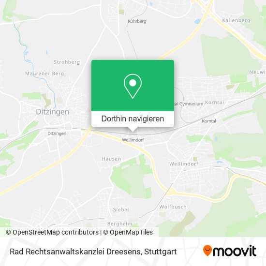 Rad Rechtsanwaltskanzlei Dreesens Karte
