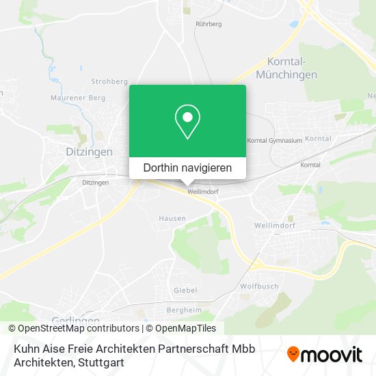 Kuhn Aise Freie Architekten Partnerschaft Mbb Architekten Karte
