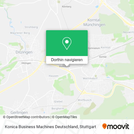 Konica Business Machines Deutschland Karte