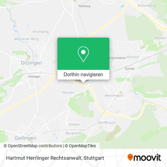 Hartmut Herrlinger Rechtsanwalt Karte