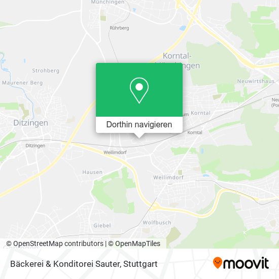 Bäckerei & Konditorei Sauter Karte