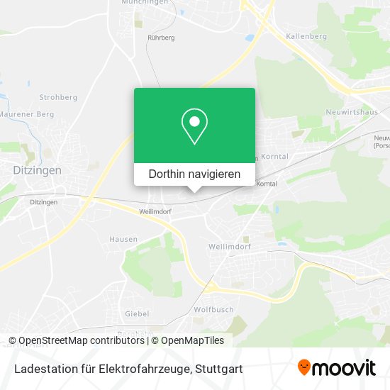 Ladestation für Elektrofahrzeuge Karte