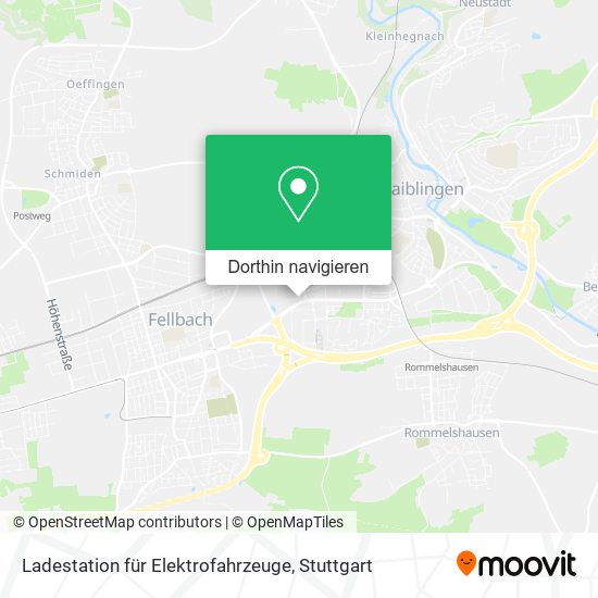 Ladestation für Elektrofahrzeuge Karte