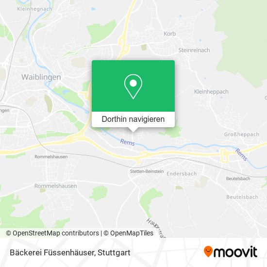 Bäckerei Füssenhäuser Karte