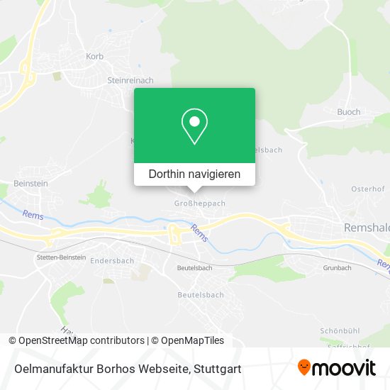 Oelmanufaktur Borhos Webseite Karte
