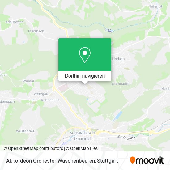 Akkordeon Orchester Wäschenbeuren Karte