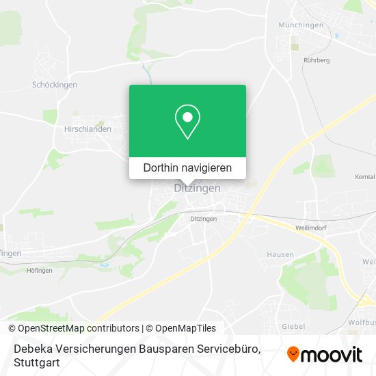 Debeka Versicherungen Bausparen Servicebüro Karte