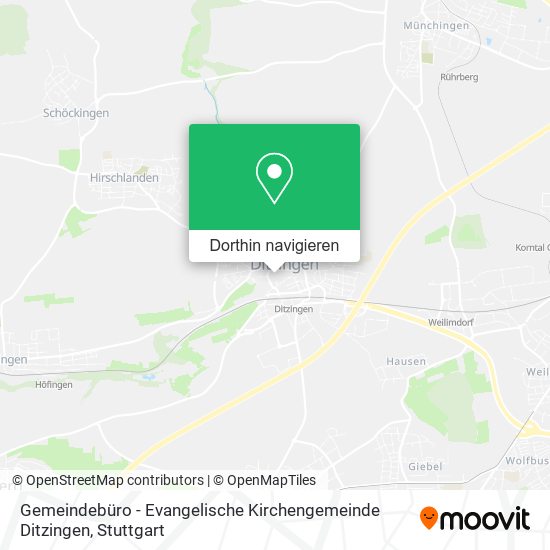 Gemeindebüro - Evangelische Kirchengemeinde Ditzingen Karte