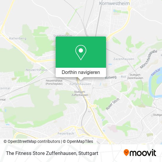 The Fitness Store Zuffenhausen Karte
