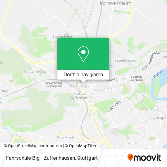 Fahrschule Big - Zuffenhausen Karte
