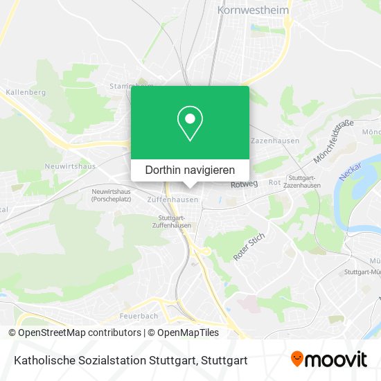 Katholische Sozialstation Stuttgart Karte