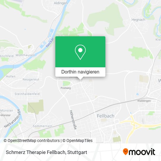 Schmerz Therapie Fellbach Karte