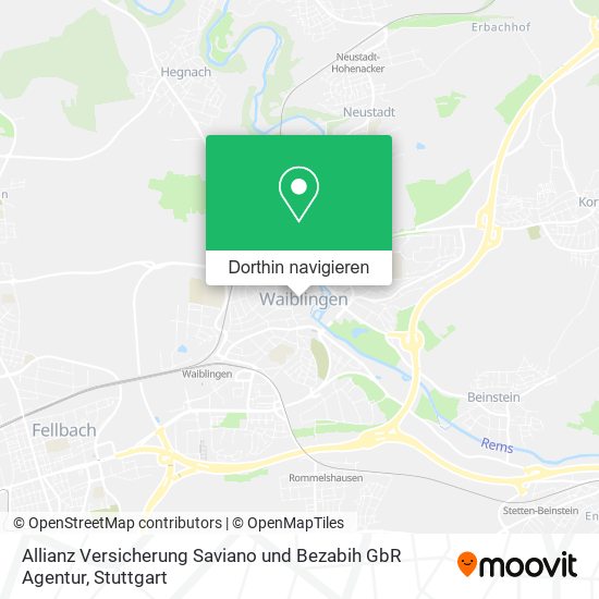 Allianz Versicherung Saviano und Bezabih GbR Agentur Karte