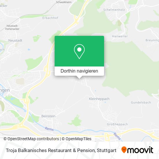Troja Balkanisches Restaurant & Pension Karte