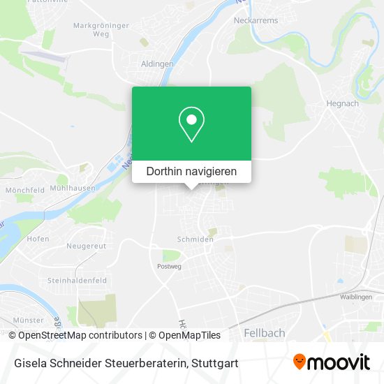 Gisela Schneider Steuerberaterin Karte