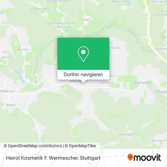 Heirol Kosmetik F. Wermescher Karte