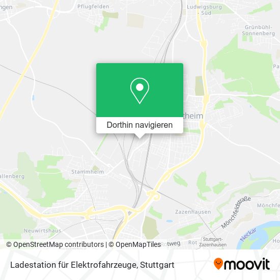 Ladestation für Elektrofahrzeuge Karte