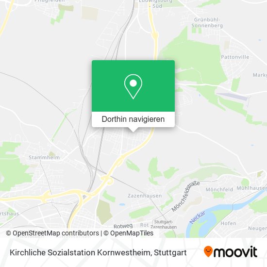 Kirchliche Sozialstation Kornwestheim Karte