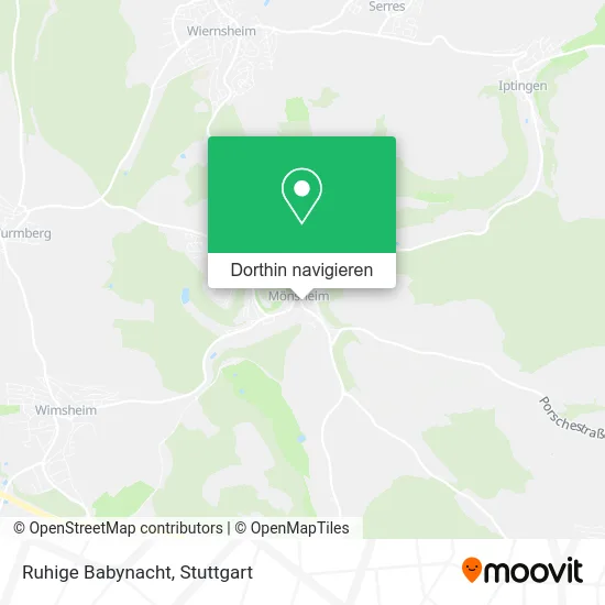 Ruhige Babynacht Karte