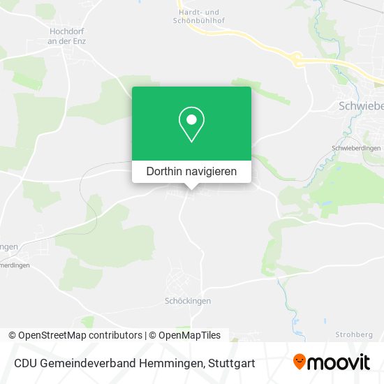CDU Gemeindeverband Hemmingen Karte
