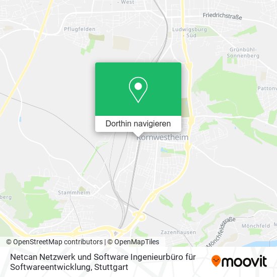 Netcan Netzwerk und Software Ingenieurbüro für Softwareentwicklung Karte