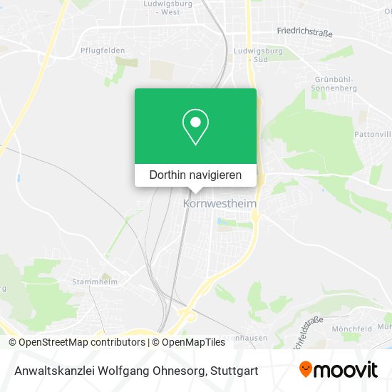 Anwaltskanzlei Wolfgang Ohnesorg Karte