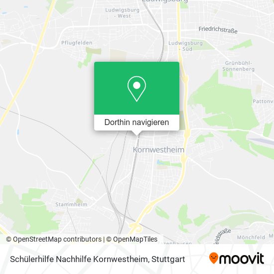 Schülerhilfe Nachhilfe Kornwestheim Karte