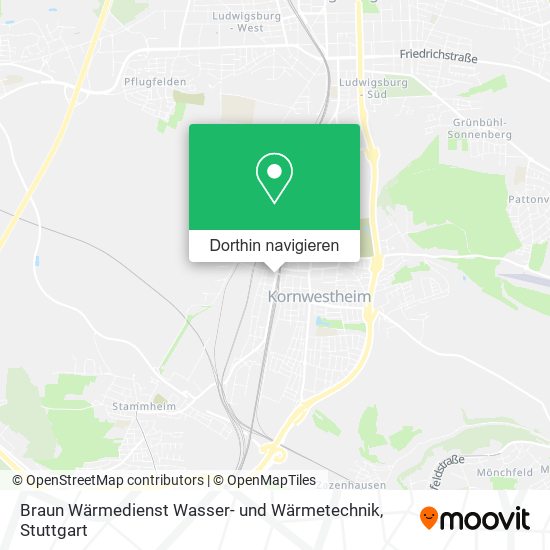 Braun Wärmedienst Wasser- und Wärmetechnik Karte