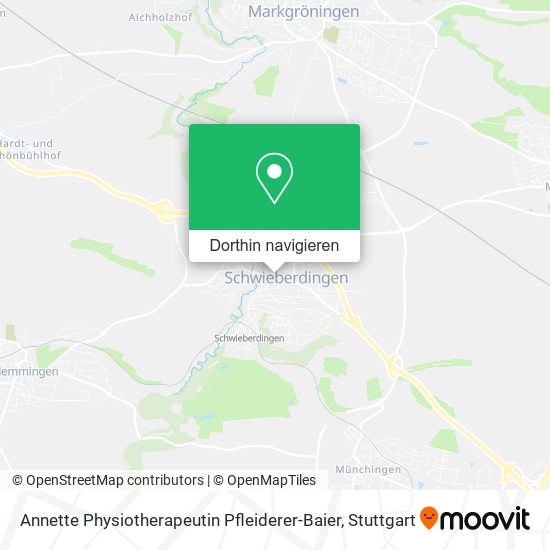 Annette Physiotherapeutin Pfleiderer-Baier Karte