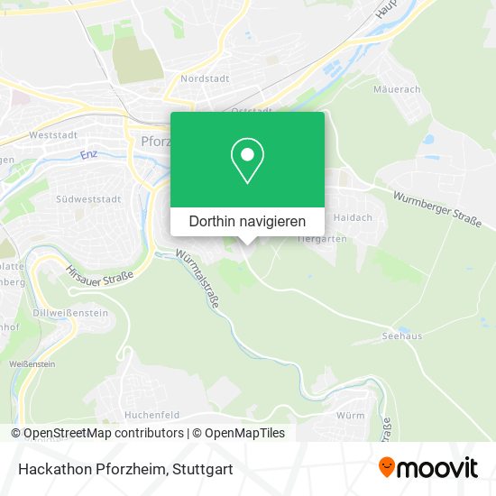 Hackathon Pforzheim Karte