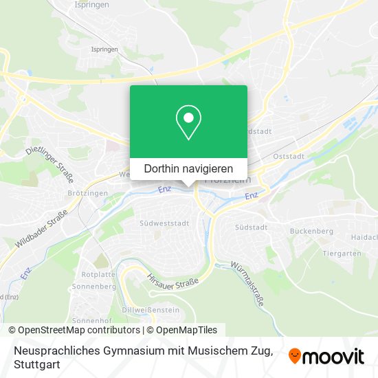 Neusprachliches Gymnasium mit Musischem Zug Karte