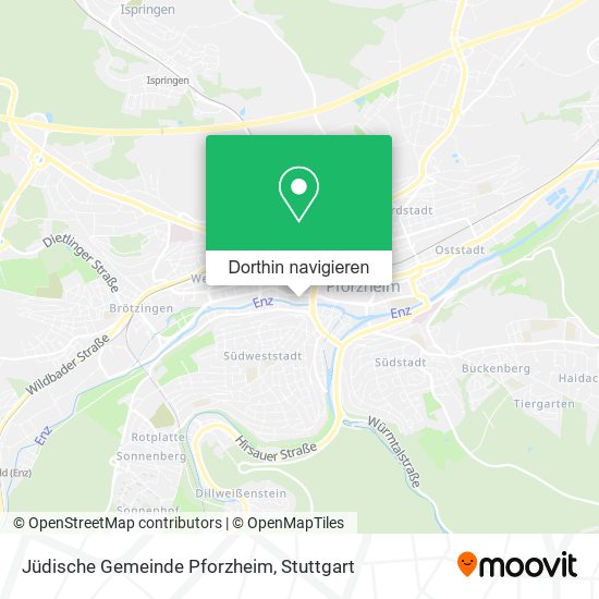 Jüdische Gemeinde Pforzheim Karte