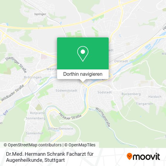 Dr.Med. Hermann Schrank Facharzt für Augenheilkunde Karte