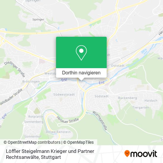 Löffler Steigelmann Krieger und Partner Rechtsanwälte Karte