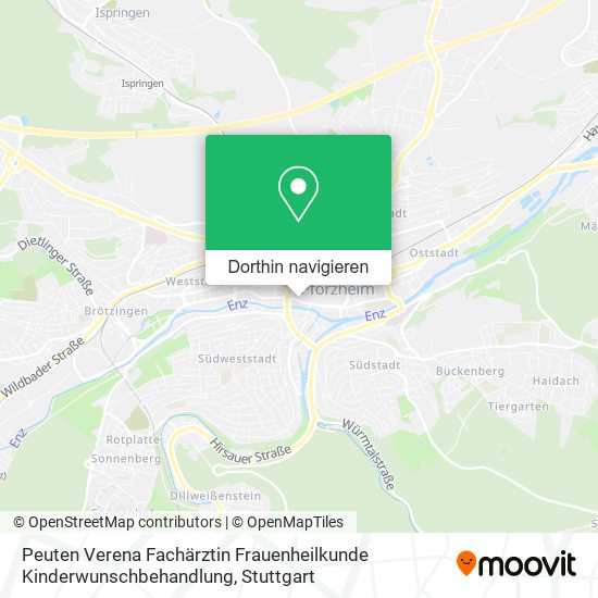 Peuten Verena Fachärztin Frauenheilkunde Kinderwunschbehandlung Karte
