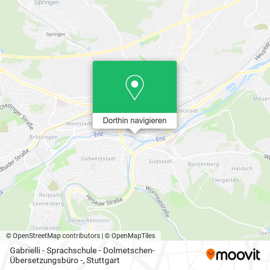 Gabrielli - Sprachschule - Dolmetschen-Übersetzungsbüro - Karte