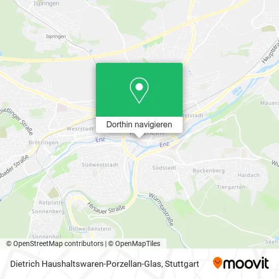 Dietrich Haushaltswaren-Porzellan-Glas Karte