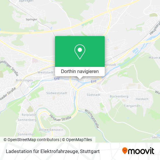 Ladestation für Elektrofahrzeuge Karte