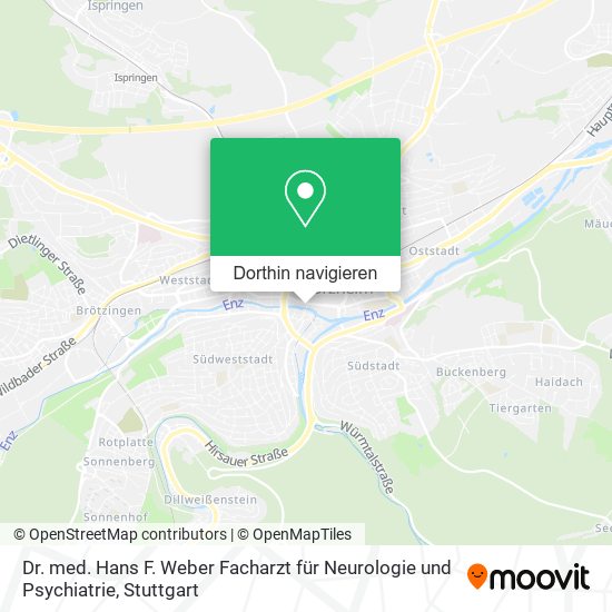 Dr. med. Hans F. Weber Facharzt für Neurologie und Psychiatrie Karte
