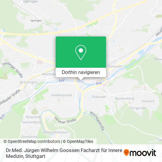 Dr.Med. Jürgen Wilhelm Goossen Facharzt für Innere Medizin Karte
