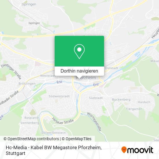 Hc-Media - Kabel BW Megastore Pforzheim Karte