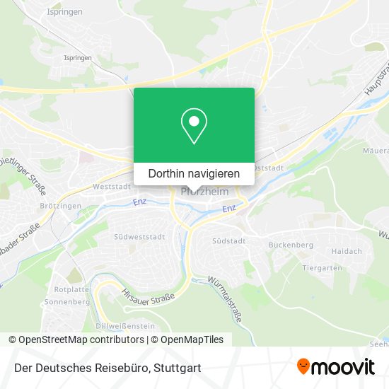 Der Deutsches Reisebüro Karte