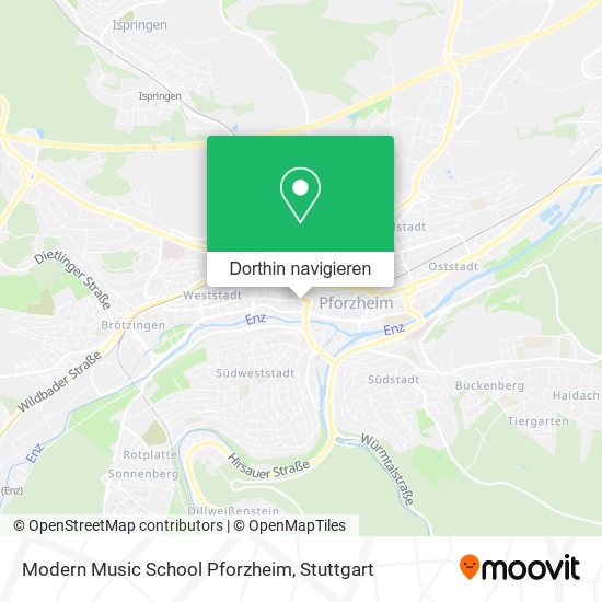 Modern Music School Pforzheim Karte