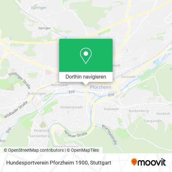 Hundesportverein Pforzheim 1900 Karte