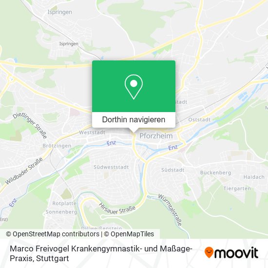 Marco Freivogel Krankengymnastik- und Maßage-Praxis Karte
