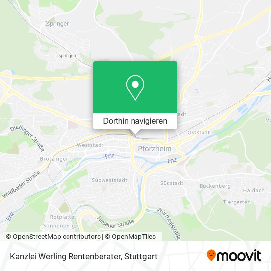 Kanzlei Werling Rentenberater Karte