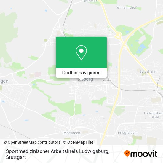 Sportmedizinischer Arbeitskreis Ludwigsburg Karte