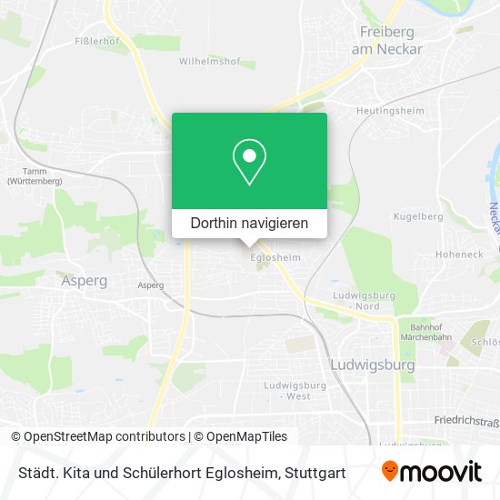 Städt. Kita und Schülerhort Eglosheim Karte