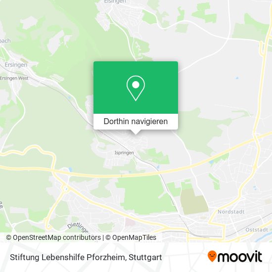 Stiftung Lebenshilfe Pforzheim Karte