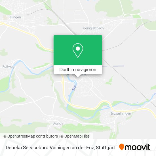 Debeka Servicebüro Vaihingen an der Enz Karte